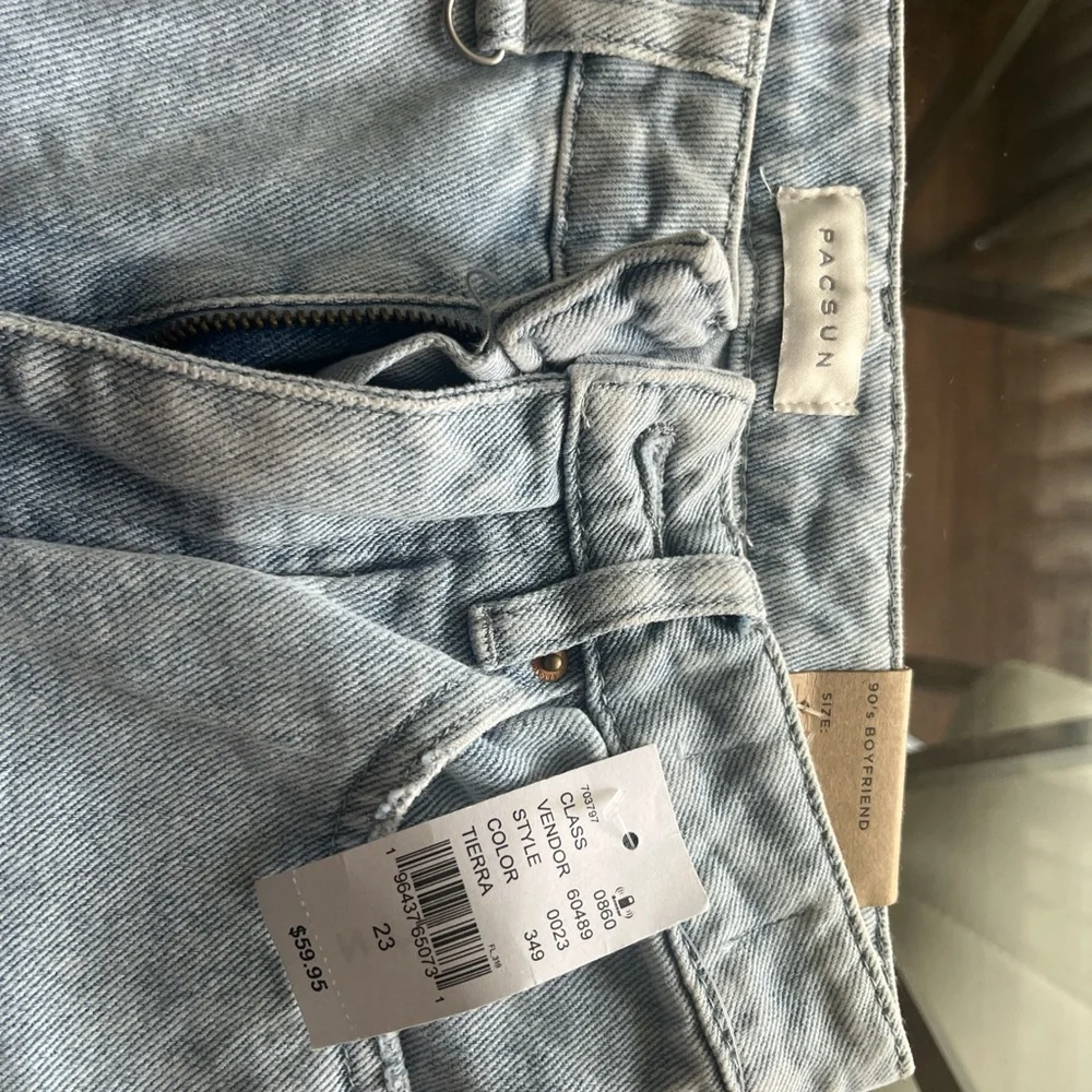PacSun Sky Blue Denim Pants - Picture 2 of 7